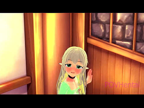 ❤️ (Trap) Elvish mjakazi hukusaidia kunawa uso wako. Ponografia yenye ubora ❤